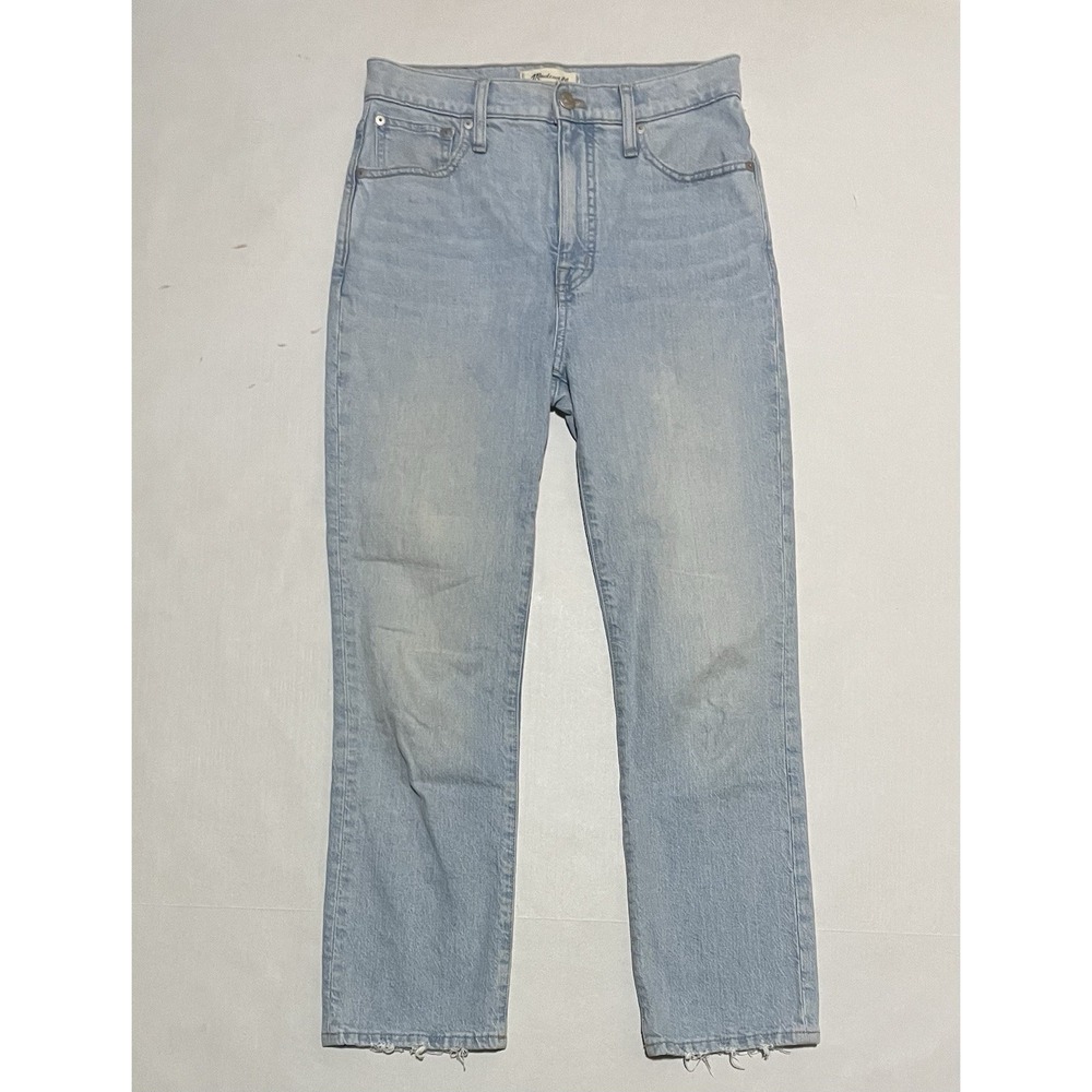 Madewell Jeans Women's 26 X 26 Slim Demi Boot Light Wash Blue Denim High Rise